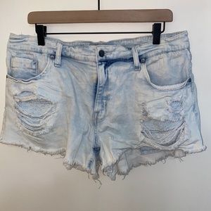 Mossimo High Rise Destroyed Shorts